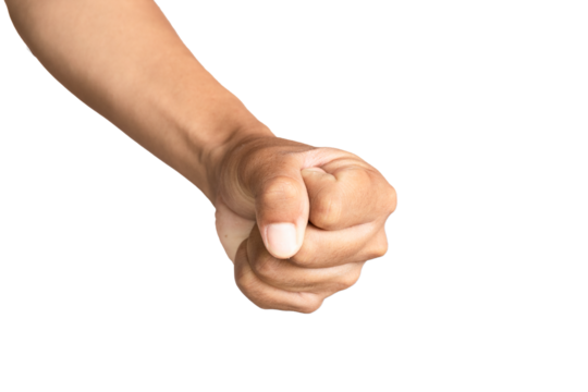 Man's hands making gestures isolated white background PNG