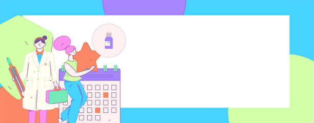 Medical characters fighting the epidemic flat vector concept operation hand drawn illustration
