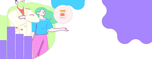 Medical characters fighting the epidemic flat vector concept operation hand drawn illustration
