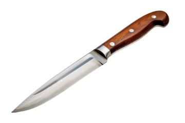 Sharp Knife with Wooden Handle