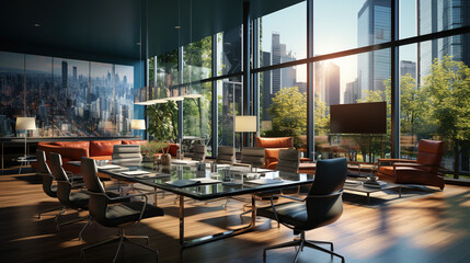 modern office, Google style, realistic detail