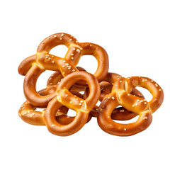 pretzels, isolated on transparent background Remove png, Clipping Path, pen tool 