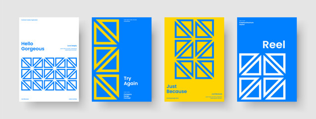 Geometric Flyer Design. Isolated Background Template. Modern Business Presentation Layout. Banner. Book Cover. Poster. Report. Brochure. Portfolio. Handbill. Journal. Catalog. Advertising. Pamphlet