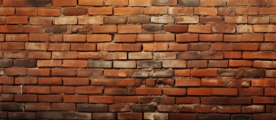 Fototapeta premium The perfect brick wall background size for a cover page with ample copy space image