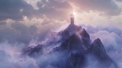 Mountain Misty Landscape