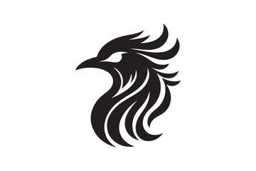 Bird Head Silhouette Vector