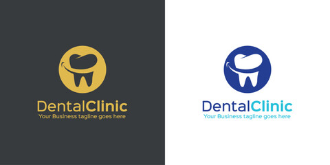 Dental creative idea logo wordmark. Dental Health, dental care and dental clinic. Logo for health, dentist and clinic.