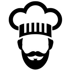 Silhouette of head chef