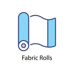 Fabric Rolls vector icon