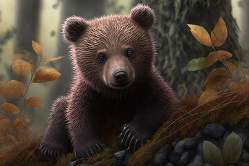 Obraz premium Brown bear