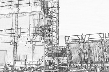 construction of a building