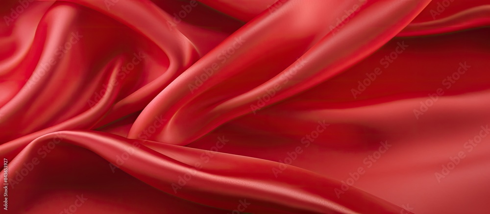 Poster the background is a red satin or silk fabric providing a copy space image