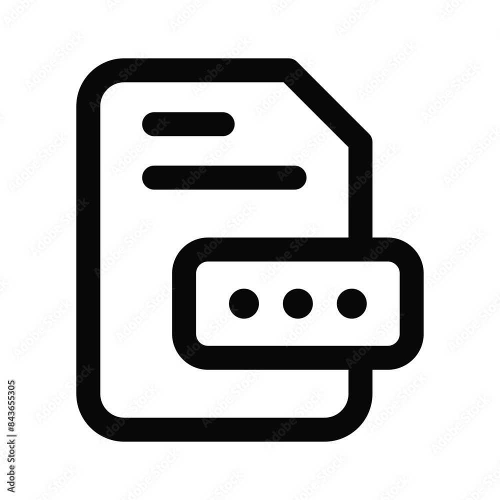 Wall mural secure file vector design in modern and trendy style