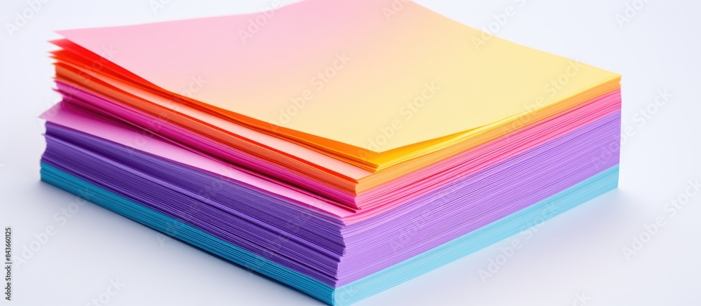 Poster colourful paper for kwilling iosolated on the white background. copy space available