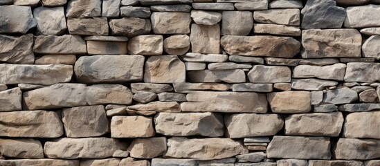 Fototapeta premium The various formations of stones and walls create a diverse range of textures that are perfect for backgrounds in images. copy space available