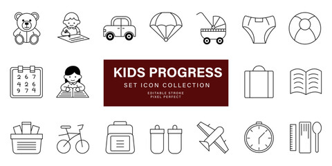 Kids development education icon vector design