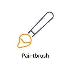 Paintbrush vector icon