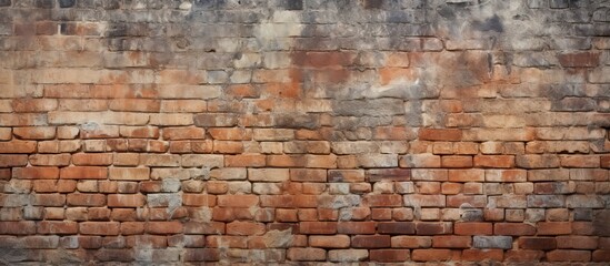 Fototapeta premium Close up surface and details of an old brick texture background. copy space available