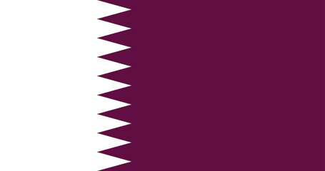 Illustration of the national flag of Qatar