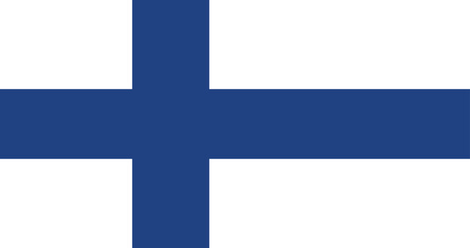 Illustration of the national flag of Finland