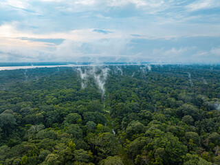 Drone footage Colombian Amazon
