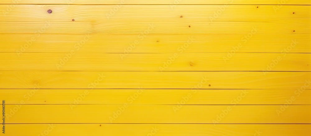 Poster a decorative device on a yellow background with space for text the concept of home interior about a 