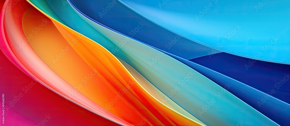 Aufkleber abstract paper colorful background creative design from paper wallpaper bright saturated geometry. c