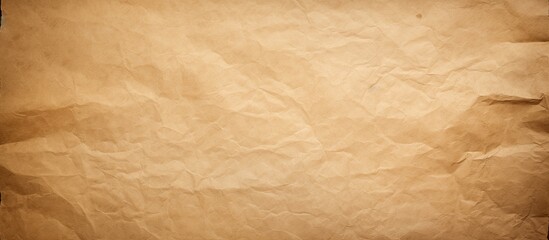 Fototapeta premium crumpled kraft paper background vintage paper texture sign. copy space available