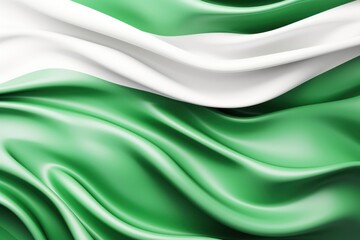 Nigeria flag green silk backgrounds.