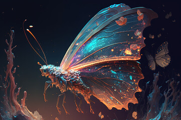 background with butterfly