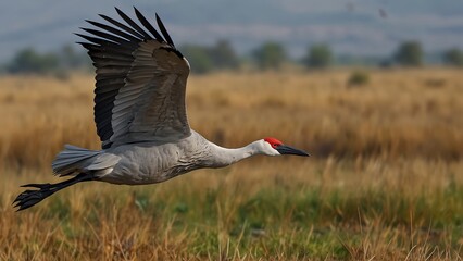 Fototapeta premium Greater Sandhill Crane