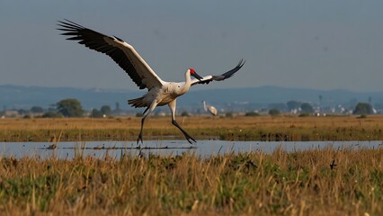 Fototapeta premium Greater Sandhill Crane