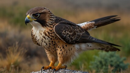 Fototapeta premium Falcon in its Natural Habitat Wildlife