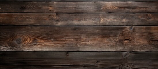 Obraz premium Dark old wooden texture background for work and design. copy space available