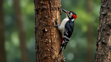 Fototapeta premium Great Spotted Woodpecker