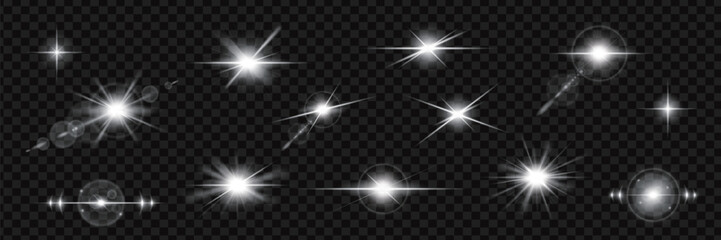 光のエフェクト素材のセット