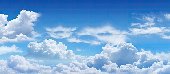 The blue sky alternates with a white cloud Can be made to the background image. copy space available
