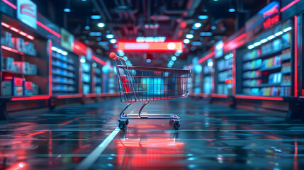 Obraz premium Photo Realistic Sale Discount Illustration with Customizable Text Space for Marketing Plans and Retail Strategies on Adobe Stock