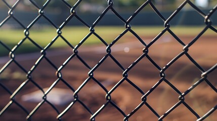 Fototapeta premium 野球場のフェンス
