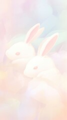 Obraz premium Blurred gradient Easter bunny animal mammal rabbit.