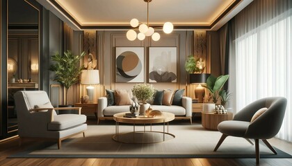 Modern Living Room: Minimalist Furniture, Neutral Palette, and Natural Light