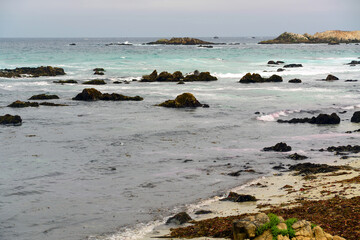 Surf Breaking Asilomar State Marine Reserve California