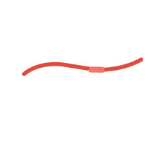 red worm vector 