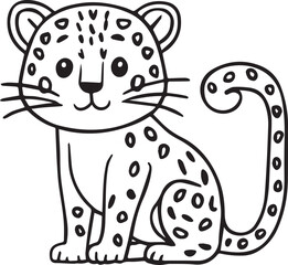 Set of vector illustrations in cartoon style. Super Cute cats with big eyes on white background