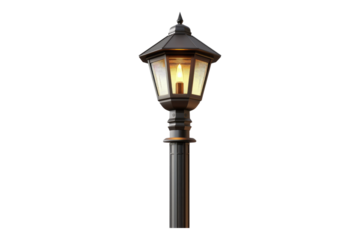 Lighting solution exterior lighting isolated on transparent background