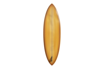 Realistic surfboard isolated on transparent background
