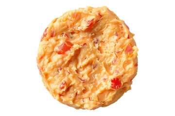 Savory fusion pimento cheese charm isolated on transparent background