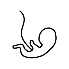 Embryo Child Icon for Prenatal Health, Pregnancy Care, and Medical Education Illustrations
