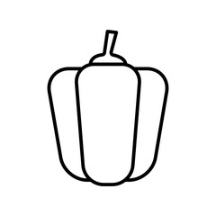 Paprika Icon for Culinary Spices, Cooking Ingredients, and Recipe Illustrations