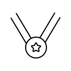 Medal Icon for Achievement, Awards, and Honor Recognition Graphics